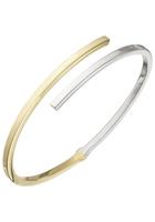 Jobo Armreif, oval 925 Silber bicolor vergoldet