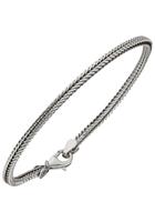 Jobo Silberarmband, Fuchsschwanzarmband 925 Silber 19 cm