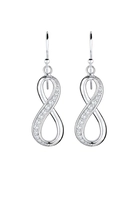 Elli Dames Infinity met Zirkonia Kristallen in 925 Sterling Zilver