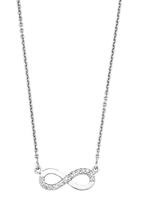 amor Ketting met hanger voor dames, 925 Sterling zilver, zirkonia synth. | Oneindigheid