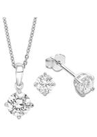 Amor Schmuckset "9964963, Halskette und Ohrringe", (Set, 4 tlg.), mit Zirkonia