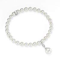 GIORGIO MARTELLO MILANO Armband »Perl-Behang mit ZIrkonia, Silber 925«