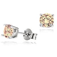 goldmaid Paar Ohrstecker 925 Sterlingsilber Zirkonia Champagnerfarben