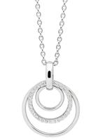 NANA KAY Kette mit Anhänger »Swinging Silver, Kreise, ST1589«, mit Zirkonia