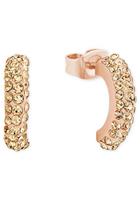 Creolen voor dames, sterling zilver 925, kristalglas