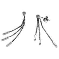 Vivance Ohrhänger »925/- Sterling Silber 3-reihig«