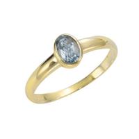 Vivance Ring »333/- Gelbgold mit Blautopas (beh)«