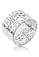 Elli Ring »Blume Ornament Cut Out 925 Silber«