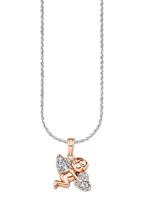 amor Ketting met hanger voor dames, 925 Sterling zilver, zirkonia synth. | engel