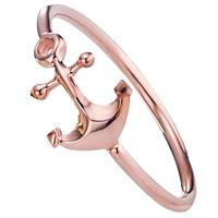 CAÏ Ring »925/- Sterling Silber rotvergoldet Anker«