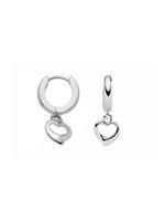 Adelia´s Paar Creolen »Silber 925 Sterling Silver Ohrringe - Creolen«, Herz 925 Sterling Silber Ø 1.18 cm