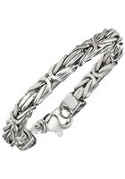 Jobo Silberarmband, Königsarmband 925 Silber 23 cm