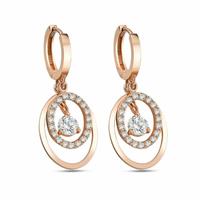 dKeniz Ohrhänger »925/- Sterling Silber rosévergoldet Royal Ohrring«
