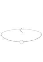 Elli Elli Halsketting Dames Choker Cirkel Trend Geo in 925 Sterling Zilver