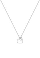 Elli dames met hanger verbonden harten in 925 sterling zilver 45 cm lang