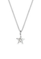 Elli Dames Ster Astro Elegant met Kristallen in 925 Sterling Zilver Wit