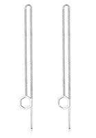 Elli Dames Kettingzoeker met Hexagon Hanger Basic in 925 Sterling Zilver