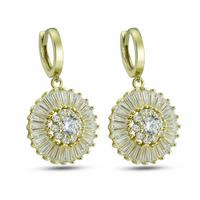dKeniz Ohrhänger »925/- Sterling Silber vergoldet Zirkonia Sun«