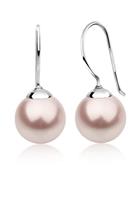 Nenalina Paar Ohrhänger »Hänger Basic Perle Swarovski Kristalle 925 Silber«