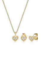 Diamore Schmuckset »Herz Liebe Valentin Diamant (0.13 ct) 585 Gelbgold«