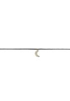Elli Dames choker halvemaan met kristallen in 925 sterling zilver