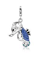 Nenalina Charm-Einhänger »Seepferdchen Swarovski Kristalle Meer 925 Silber«