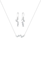 Elli Schmuckset »Swarovski Kristalle Rund (3.tlg) 925 Silber«