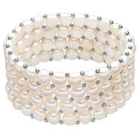 Valero Pearls Parel armband Gekweekte zoetwaterparels Gekweekte zoetwaterparels in Wit