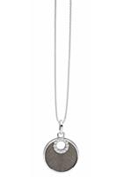 NANA KAY Silberkette »Shiny circles, ST1753«, mit Zirkonia und Perlmutteinlage