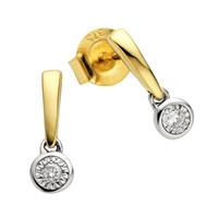 Diamonds by Ellen K. Ohrstecker »375/- Gold bicolor Brillant 0,03ct.«