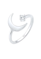 Elli Fingerring »Halbmond Astro Offen Zirkonia 925 Sterling Silber«, Astro