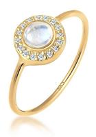 Elli Premium Diamantring »0609452717«, mit Diamanten und Mondstein