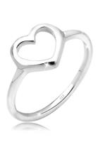 Elli Dames Hart Cut-Out Basic in 925 Sterling Zilver