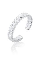 Elli Silberring »Zehenring Geflochten Geo Sommer Strand 925 Silber«, Geo
