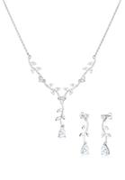 Elli Schmuckset »Blumenranke Zirkonia 925 Sterling Silber«