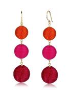 Elli Dames Kogelhanger Multicolour in Geo Look in 925 Sterling Zilver Verguld