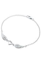 Elli Dames hart vleugel hanger in 925 sterling zilver