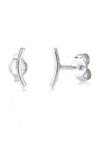 Elli bogen geo trend minimal filigraan 925 zilver verguld