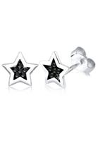 Elli Paar Ohrstecker »Stern Swarovski Kristalle Astro Trend 925 Silber«, Sterne