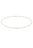 Elli Collierkettchen »Choker Panzerkette Kreis Geo Design 375 Gelbgold«