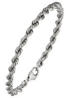 Jobo Armband, Kordelarmband 925 Silber massiv 19 cm