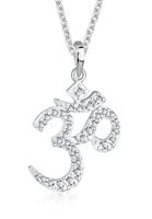 Elli Dames Om teken met kristallen in 925 sterling zilver