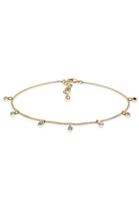 Elli Fußkette »Bunt Geo Strand Swarovski Kristalle 925 Silber«