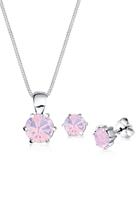 Elli Schmuckset »Basic mit Swarovski Kristall rund«