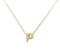 Christian Gouden ketting met p hanger