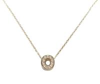 Christian Gouden ketting met o zirkonia hanger
