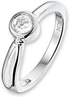 The Kids Jewelry Collection Ring Zirkonia - Zilver - Maat 16.00