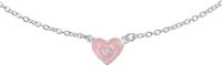 The Jewelry Collection Ketting - Hart - 36+2cm - Zilver