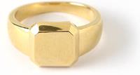 Orelia ring met afgeschuind vierkant M/L - Maat 16.00