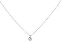 The Kids Jewelry Collection Ketting Hart 1,2 mm - Zilver